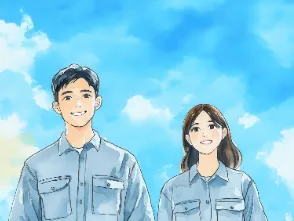 自動車部品の製造スタッフの画像