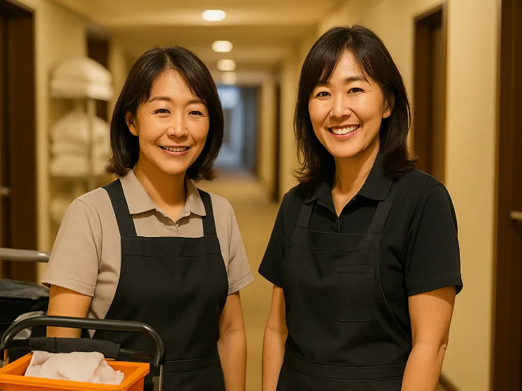 客室清掃スタッフ【リゾートホテルでのベッドメイキングや清掃】の画像