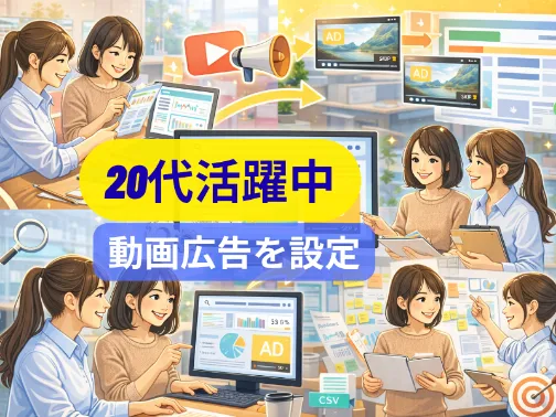 動画広告の配信業務の画像