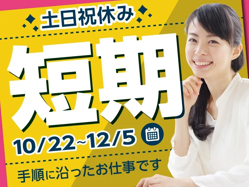 (12/5までの短期・未経験可)年末調整サポート事務【書類チェックや不備確認】の画像