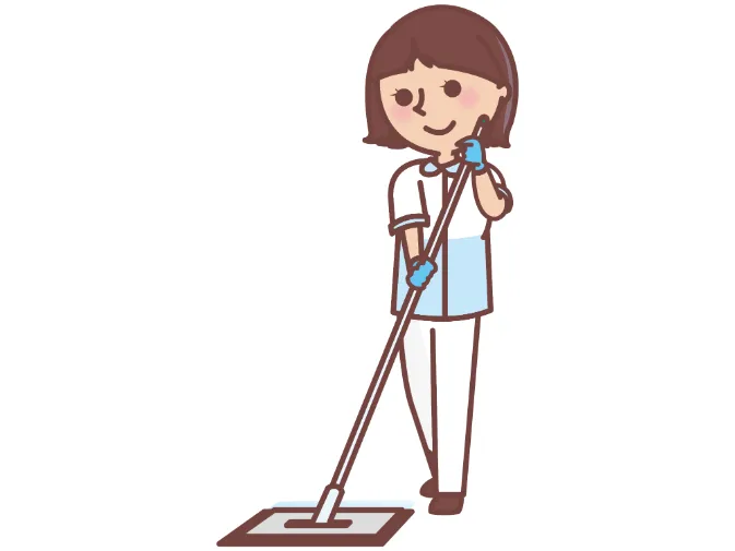 清掃スタッフ【病院内の床清掃やベッド周りの消毒作業など】の画像