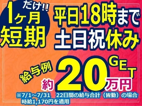 （1ヶ月短期）事務スタッフ【マニュアルに沿った申込内容の確認と修正サポート業務】の画像