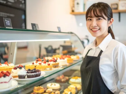 (未経験可)スイーツ販売スタッフ【ケーキや洋菓子の販売及びラッピングなど】の画像