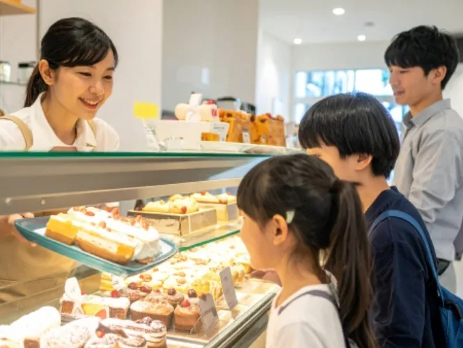(未経験可)ケーキ・スイーツの販売スタッフ【レジ対応や接客業務など】の画像