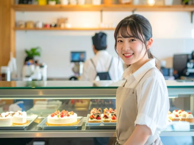 (未経験可)ケーキ・スイーツの販売スタッフ【レジ対応や接客業務など】 の画像