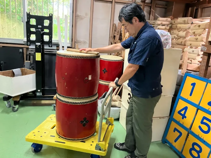 スポーツイベントやライブなどへの備品配送や会場設営スタッフの画像