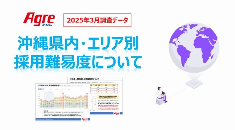 沖縄県内・エリア別にみる採用難易度について